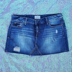 Aeropostale Jean Skirt Slightly Distressed!